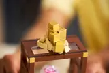 Gold nugget pile close-up.