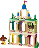 LEGO Disney Princess castle with Belle and Tiana figures.