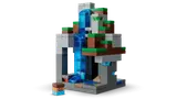 Waterfall/mountain biome module and Steve figure.
