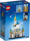 Back of LEGO Disney Castle 40478 box with dimensions.