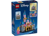Back of LEGO Disney Castle box with dimensions.