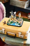 Hogwarts on suitcase.