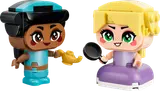 LEGO Disney Jasmine and Rapunzel figures with accessories.