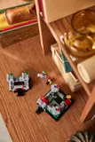 Top view of castle structures.