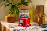 LEGO Vending Machine on marble counter.