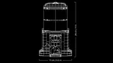 Dimensions of LEGO Minifigure Vending Machine.