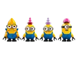 Four different Minion figures.