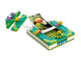 Toucan photo slides into jewelry box.