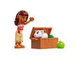 Moana, Pua, and a treasure chest.