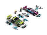 Disassembled modified race cars and parts.