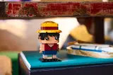 Side view of Monkey D. Luffy on a book.