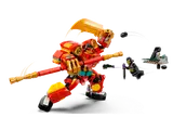 Mech staff attack in motion.