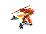 Mech with golden blade attack.