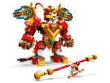 Mech, staff, and minifigure.