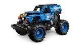 Front 3/4 view of Grave Digger, ice theme.