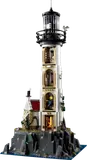 Open lighthouse tower revealing interior.