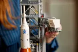 Orion capsule and access arm.