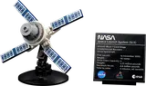 Info plaque and mini satellite.