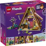 Back of LEGO Glamping Cabin (42682) box and open set.