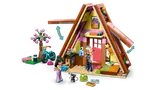 Glamping Cabin open, showing interior and minifigures.