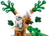 LEGO tree with owl close-up.