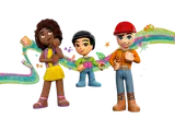 Aliya, Peter, Darrel minifigures.