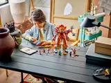 Child playing, digital guide.