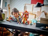 Child playing with mech.