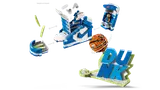 Exploded view of LEGO Nike Dunk set components.