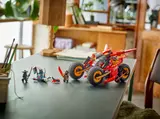 Ninjago vehicle on display.