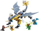 LEGO Ninjago Riyu dragon flying with four minifigures.