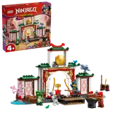Box art and the complete Ninjago training temple set.