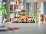 Full Ninjago training temple set on display.