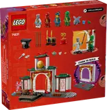 Back of Ninjago 71831 box with features.