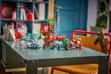 Full LEGO Ninjago set displayed on a desk.