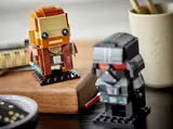 Close-up of BrickHeadz figures.
