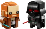 Obi-Wan Kenobi and Darth Vader BrickHeadz figures.