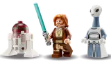 R4-P17, Obi-Wan, and Taun We minifigures.