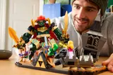 Person engaging with Zelda set.