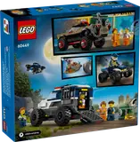 Back of LEGO City 60449 box with play features.