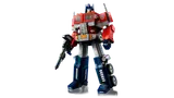 Optimus Prime robot front view.