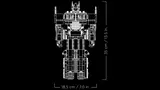 Optimus Prime robot dimensions.
