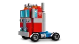 Optimus Prime truck, angled view.