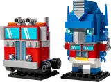 Optimus Prime in robot and truck forms.