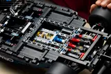 RB20 F1 car, underside suspension view.