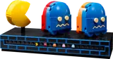 Brick-built PAC-MAN and ghosts
