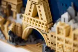 Close-up of Eiffel Tower base.