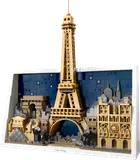 LEGO Paris skyline with Eiffel Tower.