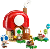 Toad's House set with minifigures and party items.