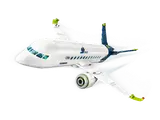 Airplane from above.